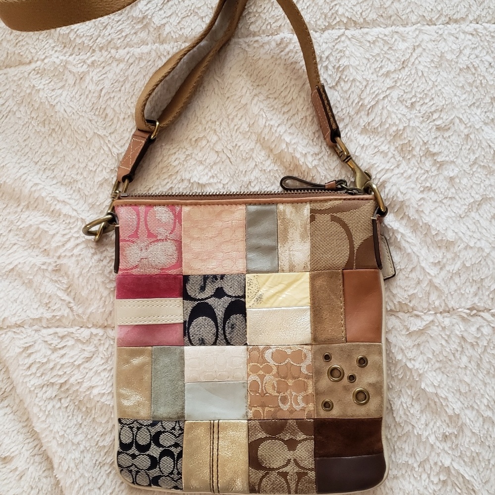 Authentic Coach Patchwork Crossbody Bag - image 2